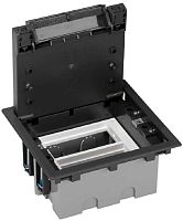 Лючок регулируемый в фальшпол Simon Connect Cima SF210 2х2 мод. 171x187x92мм IP44 графит картинка